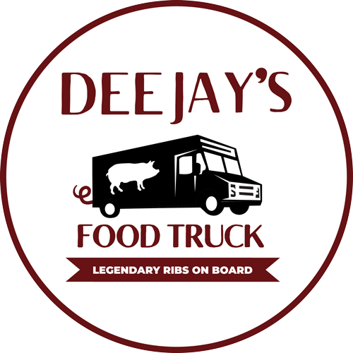 Dee Jays BBQ Ribs in Pennsylvania Food Truck logo