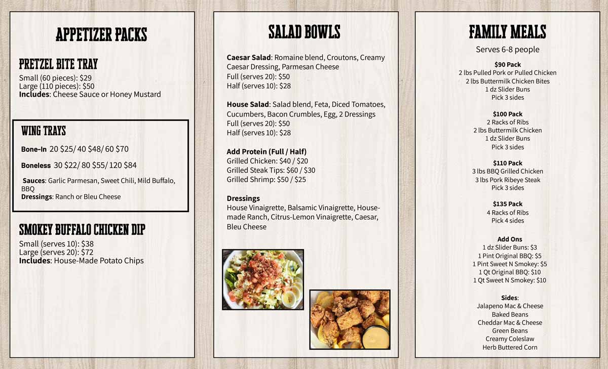 Dee Jays Wexford Backyard Catering Menu Page 2